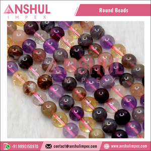 Leading Supplier of Top Quality 10MM Super Seven <b>Crystal</b> Jewelry Gemstone <b>Beads</b> Round <b>Beads</b> at Wholesale Price - Product Image 3