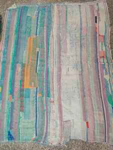 Hecho a mano Reversible Kantha sostenible cosido a mano Kantha tradicional Vintage 100% algodón hecho a mano Boho Chic Kantha - Product Image 4