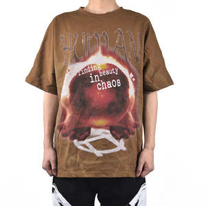 Camisetas en blanco sólidas informales de lona de algodón 100% con estampado Digital de manga corta de secado rápido para hombre de alta calidad - Product Image 5