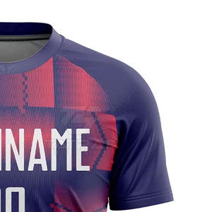 Camiseta de Fútbol Sublimada Estampada 100% Poliéster, Transpirable y de Secado Rápido, Ropa de Entrenamiento Profesional - Product Image 5