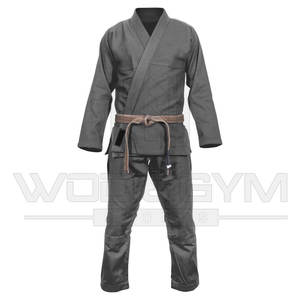 Venta caliente negro brasileño Jiu Jitsu uniforme de entrenamiento logotipo personalizado GI ropa deportiva para Artes Marciales Color negro - Product Image 3