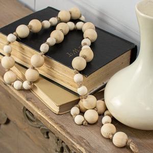 Trendy Blank Sublimation <b>Christmas</b> <b>Garland</b> Beads Wood Resin Hot-Selling Festive Accents Wood <b>Christmas</b> Decorations - Product Image 2