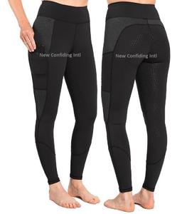 Equipo de equitación de moda Leggings ecuestres elegantes Pantalones de montar populares Medias de equitación OEM con bolsillos para teléfono - Product Image 6