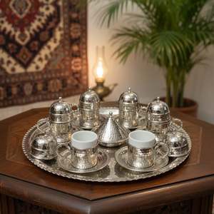 Copper Metal <b>Cup</b> <b>Set</b> for 6 People - Product Image 2