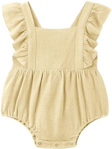 Custom GOTS Certified Organic Cotton/ Bamboo Plain Zipper Long Sleeves Footed Baby Clothing Summer Romper Baby <b>Pajamas</b> - Product Image 2