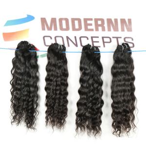 Vente en gros 100% extensions de cheveux humains vierges naturels pas cher indien brut non transformé ondulé Afro Curl Styles vague paquet du vendeur - Product Image 5