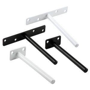 Soportes de estante flotante de metal, clavos fijos, invisible, montado en la pared, partición oculta, estante ciego, soportes, estantes de madera, decoración del hogar - Product Image 1