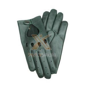 Gants de conduite en cuir imperméables pour l'extérieur, avec sangle de poignet réglable, antidérapants, durables et sécuritaires - Product Image 2