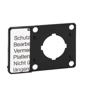 Supporto per interruttori e sezionatori SCHNEIDER ELECTRIC KZ13 con piastra cieca per piastra frontale 45 x 45 mm - Product Image 1