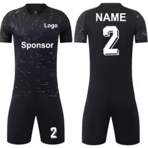Nouveaux maillots de football unisexes personnalisés pour adultes uniforme de football en polyester d'hiver impression de logo de nom à bas prix vêtements de football personnalisés - Product Image 2