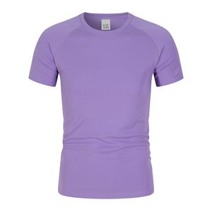 T-shirt à coupe sèche personnalisé 100% polyester respirant Gym impression Logo T-shirt de sport hommes T-shirt uni pour hommes livraison DDP - Product Image 2