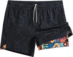Men's 2-in-1 Athletic Workout Shorts High Quality Custom Gym Running Shorts Casual Solid Pattern Polyester Cargo Shorts - Product Image 1