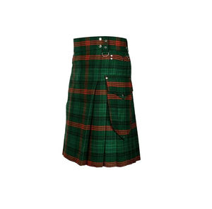 Kilt utilitaire Tuba hybride écossais avec logo personnalisé en 100% coton Grand Kilt utilitaire traditionnel écossais gothique - Product Image 3