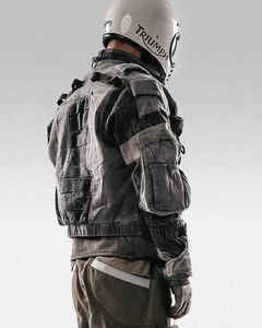 Veste Cyberpunk Techwear personnalisée pour hommes, veste de mode tactique vierge respirante et imperméable Streetwear Ninja Tech - Product Image 3