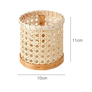 Petit panier de rangement multifonctionnel en rotin naturel moderne et écologique - Product Image 2