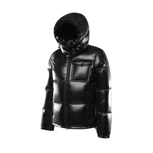 Chaqueta Acolchada de Invierno al por Mayor con Cuello Alto, Colores Personalizados y Logotipo Frontal - Impermeable y Cortavientos para Hombre - Product Image 2