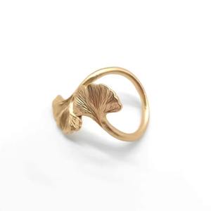 Anillos de Servilleta Elegantes con Hojas Doradas, de Aluminio Ecológico para Decoración de Mesa Moderna y Lujosa - Product Image 5