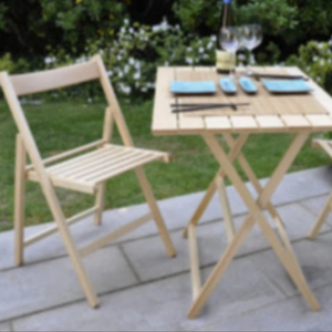 Juego de mesa y silla plegable de 3 piezas de madera de acacia duradera de alta calidad para uso en restaurantes y hoteles directamente del fabricante de Vietnam - Product Image 1