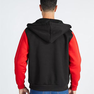 Mens Color Block Hoodie-Full Zip Ultimate Heavyweight Fleece Hoodie-Camo zip up hoodie With Kanga Pocket - Product Image 5
