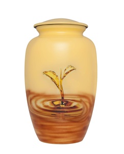 Urnas de diseño exclusivo con diseño de metal único de alta calidad estándar Urnas de cremación y diseño de acabado pintado - Product Image 6