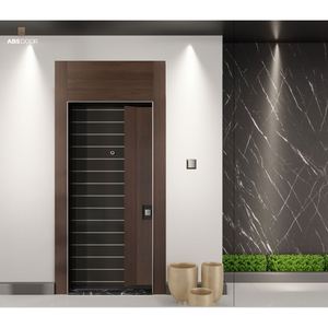 Puerta de Acero ABSDOOR, Alta Seguridad, Aislamiento Térmico y Acústico, Puerta de Entrada Principal, Elegante, Segura, Ajustable, Calidad Turca - Product Image 3