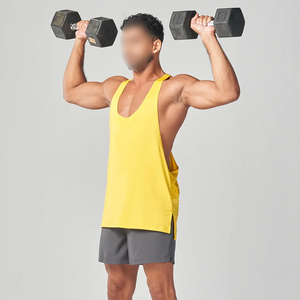 2025 nouveauté Gym Muscle musculation Sport vêtements d'entraînement hommes couleur unie dernier Style Fitness haltérophilie Stringers - Product Image 3