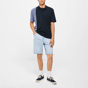 T-shirt en jersey polyester/coton pour homme – Haute qualité, respirant, logo personnalisé, décontracté, manches courtes, dernier style, couleur unie - Product Image 5