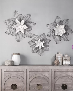 Artisanat fait à la main fil de fer conçu fleur cadre mur paysage décoratif salon mur Arts cadre à des prix raisonnables - Product Image 4