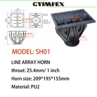 Corne de guide d'onde pour tweeter de 25,4 mm (1 pouce) à dispersion de voix aiguisée pour enceinte Line Array