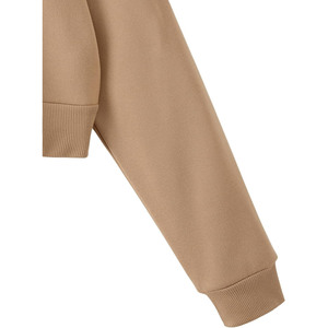 เสื้อครอปมีฮู้ดของผู้หญิงเสื้อสเวตเตอร์ผ้าฝ้ายพิมพ์ลาย - Product Image 4