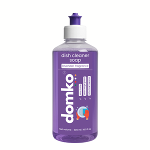 Domko Dish Cleaner Soap Lavender Fragrance 500Ml Easy Rinsing Cleans Tough Grease Kitchen <b>Detergent</b> - Product Image 3