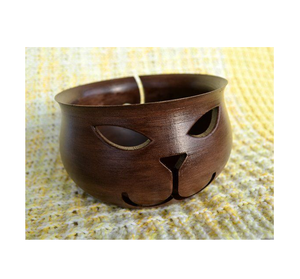 Bol de rangement en fil de bois avec trous sculptés et perceuses accessoires au Crochet à tricoter top vente fabriqué en Inde - Product Image 3