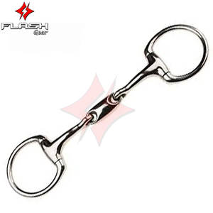 High Quality Custom Horse Bit Waterford Steel Joint D-<b>Ring</b> with French Link Stainless Steel Western Dutch Gag Bit breeches - Product Image 5