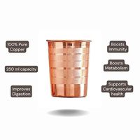 Verre à shot en cuivre pur à 100 %, revêtement par sublimation, écologique, résistant au congélateur, style américain, taille personnalisée, pour bière et vin, vente en gros HF