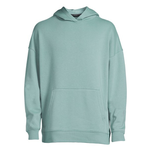 Sweat à capuche homme 100% coton de qualité supérieure brodé pour bouffée impression pull lourd hiver Streetwear teint uni - Product Image 2