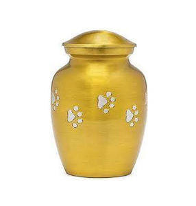 Hot Selling Brass Pet Cremation Urns Funeral Urns For Cat and <b>Dog</b> <b>Ashes</b> Handmade Burial Urns - Product Image 3
