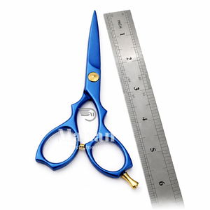 Tijeras de Corte de Pelo Profesionales Azules de Lujo MANAN INSTRUMENTS, Tijeras de Barbero de Acero Inoxidable 4Cr13 con Hoja Afilada - Product Image 6