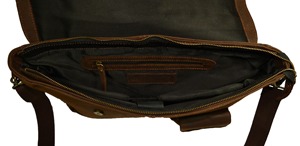 กระเป๋าหนังแท้สะพายข้างสะพายข้างสำหรับใส่แล็ปท็อปทำมือสไตล์วินเทจแบบลำลอง - Product Image 5