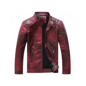 Veste en cuir PU de style motard pour homme, best-seller OEM, coupe ajustée de haute qualité, design tendance pour l'hiver - Product Image 3
