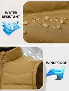 Chaleco Acolchado de 220g para Hombre, Venta Directa de Fábrica, Superventas, Ropa Exterior Casual de Invierno, Alta Calidad, Transpirable, Personalizable, con Cierre y Cuello en V - Product Image 4