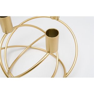 Bougeoir Toritto doré Décoration De Mariage Volume Lanternes Fabriquées À La Main De Luxe Attrayant Salle De Mariage Décoration Titulaire - Product Image 2