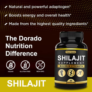 Cápsulas de Shilajit del Himalaya 100% Puro y Orgánico OEM/ODM, 500 mg, Shilajit Natural, 60 Cápsulas para Reforzar la Fuerza, la Resistencia y la Energía - Product Image 4
