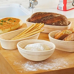 Home Decor Eco-Friendly <b>Rattan</b> Round Loaf <b>Storage</b> <b>Basket</b> Multifunction Kitchen Organizing Fast Delivery OEM ODM Made Vietnam - Product Image 5