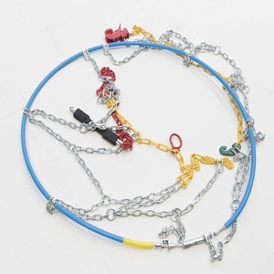 Catene da neve invernali da 9mm per auto Set di 2 ruote gruppo 80/90/100 omologate compresi i guanti-per tempo nevoso - Product Image 2