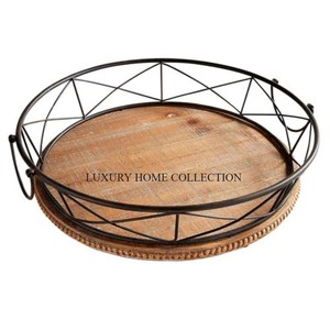 Atractiva nueva cesta de frutas y pan de hierro con detalles de inspiración vintage para elevar la decoración de su cocina a precio de venta - Product Image 4