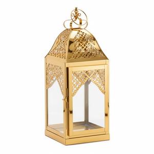 Lámpara Marroquí Dorada, Hecha a Mano, Ecológica, para Decoración de Escritorio o Colgante, con Corte Láser, para Hogar y Jardín, en Oferta - Product Image 1