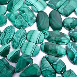 Paire de malachite naturelle de haute qualité Cabochon fournisseur de pierres précieuses Inde prix de gros pierres précieuses de haute qualité utiliser la fabrication de bijoux - Product Image 4