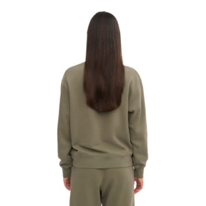 Ensemble de pantalons sweat-shirt à col rond personnalisé pour femmes 100% coton polaire respirant séchage rapide taille élastique écologique - Product Image 5