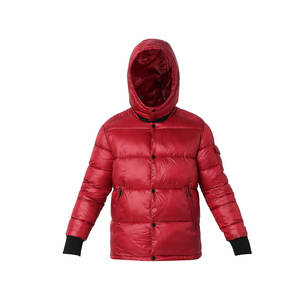 Men's New Arrival <b>Thin</b> Canvas <b>Puffer</b> <b>Jacket</b> Hooded Stand Collar High Street Style OEM Service Winter Warm Outdoor - Product Image 2