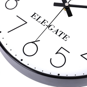 Orologio da Parete Analogico al Quarzo Silenzioso, Stile Minimalista con Motivo Vegetale, in Resina Plastica, Personalizzabile per Decorazione Casa - Product Image 3